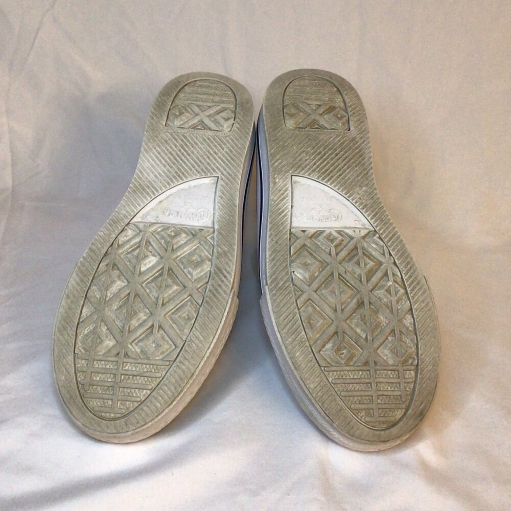 🤍 Converse Chuck Taylor All Star White Leather High-Top Sneakers | Youth 13.5 - Picture 9 of 10